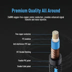Braided Guitar Instrument Cable detail view 2 for Australian shoppers