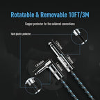 Braided Guitar Instrument Cable detail view 4 for Australian shoppers