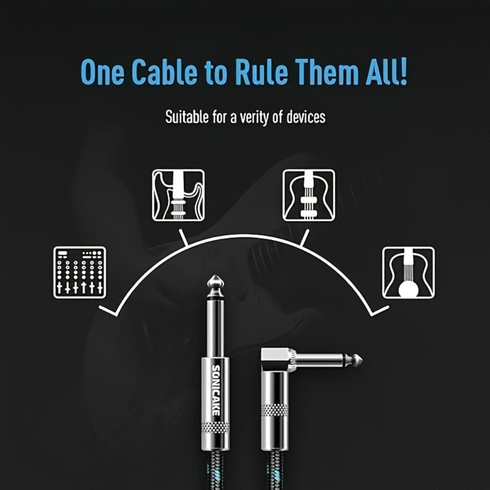 Braided Guitar Instrument Cable detail view 3 for Australian shoppers