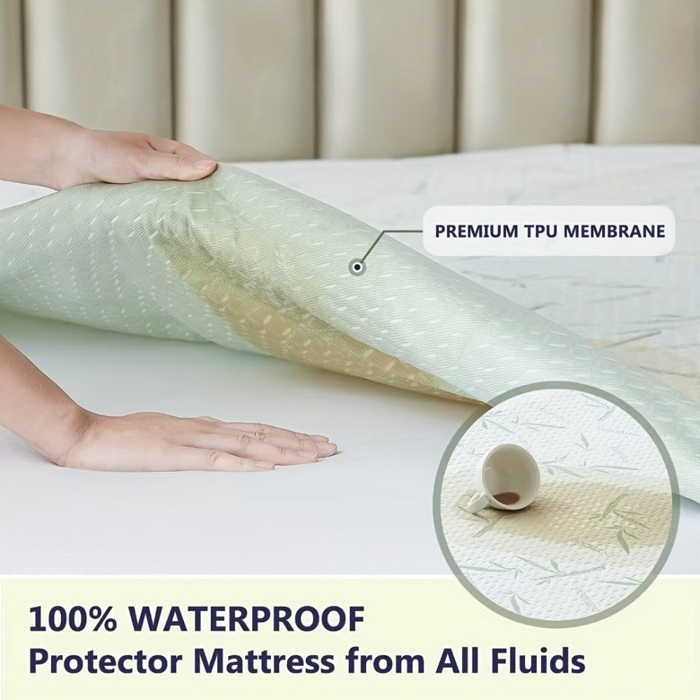 Waterproof Bamboo Blend Mattress Protector product detail 8