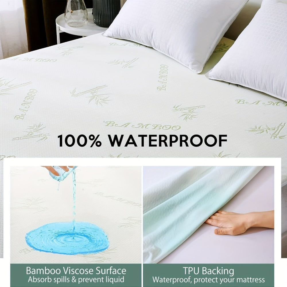 Waterproof Bamboo Blend Mattress Protector product detail 2