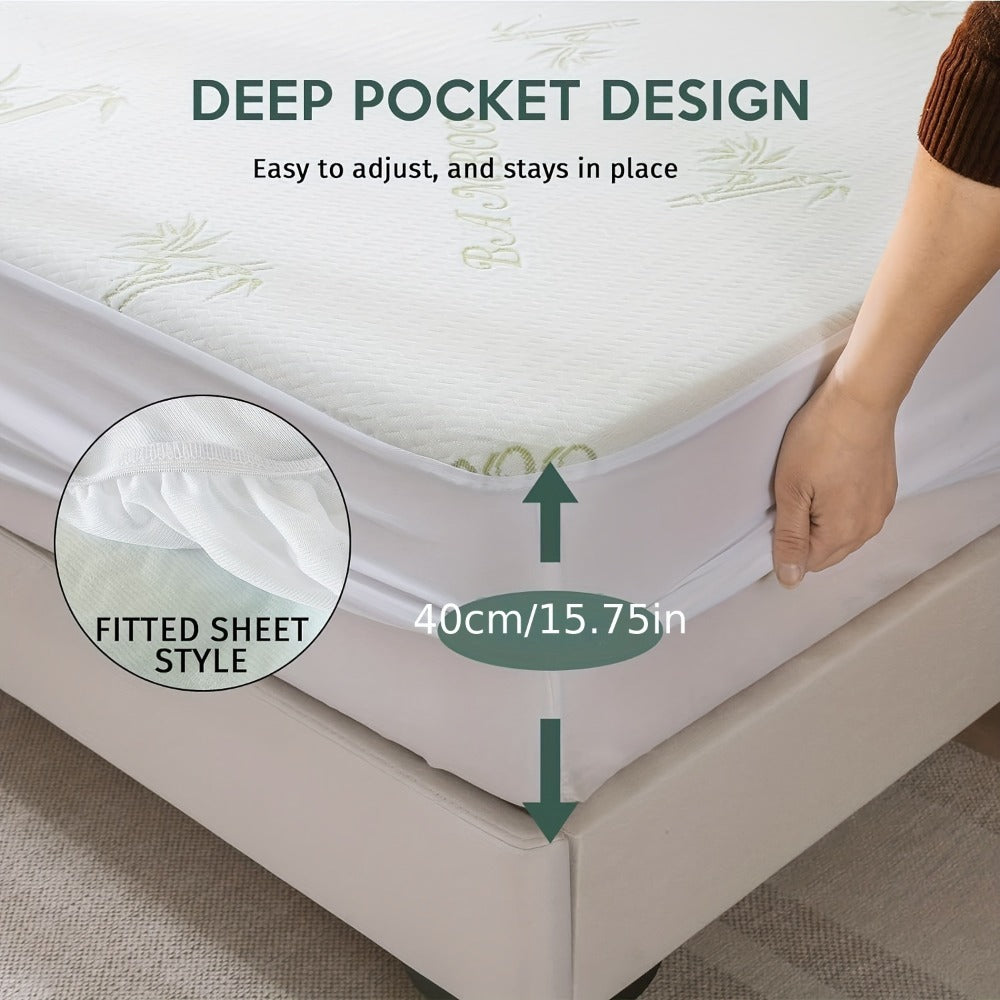 Waterproof Bamboo Blend Mattress Protector product detail 10
