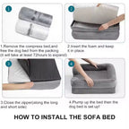 Large Memory Foam Dog Sofa Bed detail view 12 for Australian shoppers
