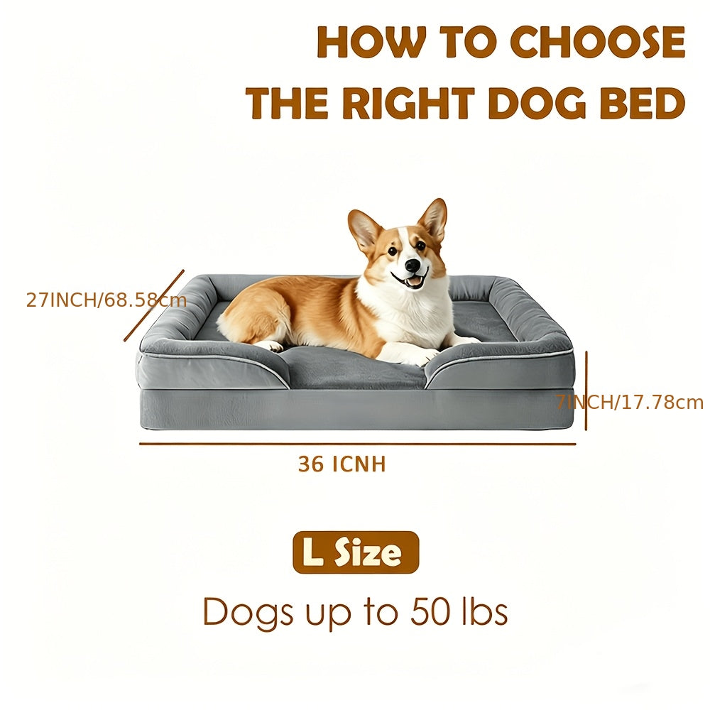 Large Memory Foam Dog Sofa Bed detail view 19 for Australian shoppers