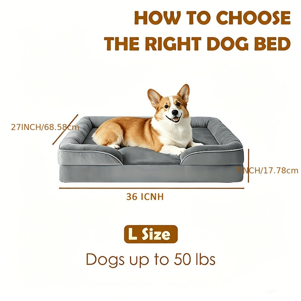 Large Memory Foam Dog Sofa Bed detail view 3 for Australian shoppers