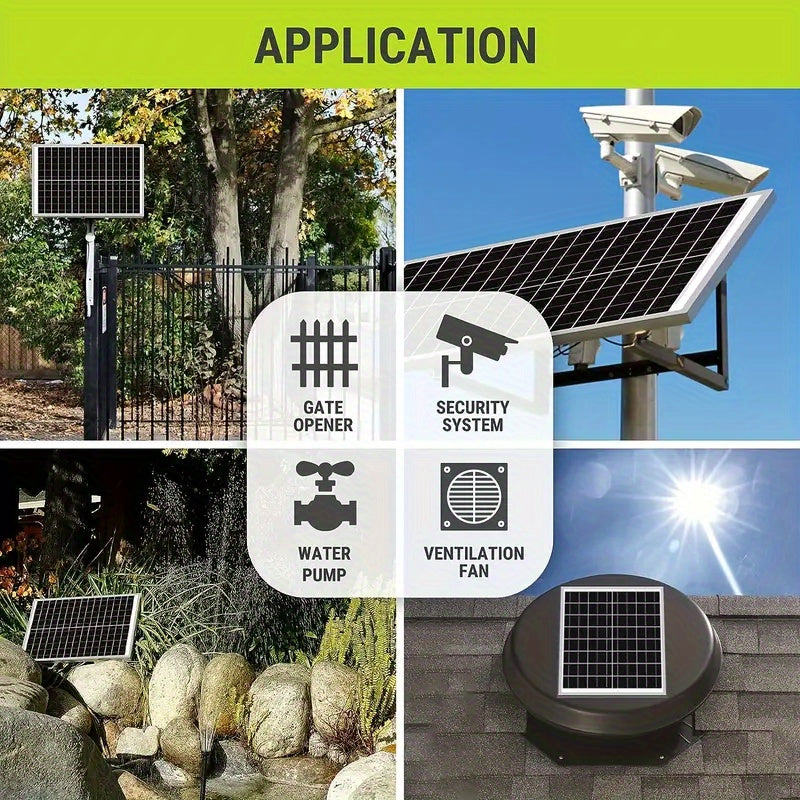 Set of 1 Or 2pcs of 600-Watt Solar Panels, Featuring a 100-Amp Solar Charge Controller Along with Extension Cables And Battery Clips, Offers Energy for Aircraft And Is Ideal for Rvs, Campers, Vehicles, Caravans, And Outdoor Lighting at Home