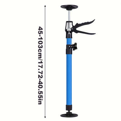 2pcs Adjustable Alloy Telescopic Support Rods - Heavy- Duty 39. 92KG Capacity, 360° Rotating Third Hand Tool With Non- Slip TPR Pads For Woodworking, Cabinet & Door Installation, Metal/ Plastic Construction, No Electricity Needed, Sturdy Base Design
