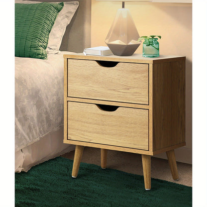 Bedside Tables 2 Drawers Side Table Bedroom Furniture Storage Cabinet