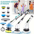 Electric Spin Scrubber, Cordless Shower Cleaning Brush with Replaceable Brush Heads, Adjustable Speeds, And Adjustable Extension Handle for Tub, Sink, Wall, Bathroom9