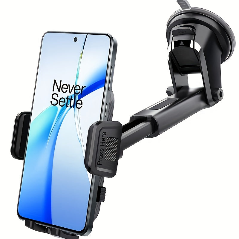 Universal Car Phone Mount, Hands-Free Holder for Dashboard, 360° Rotatable Expandable Mobile Holder