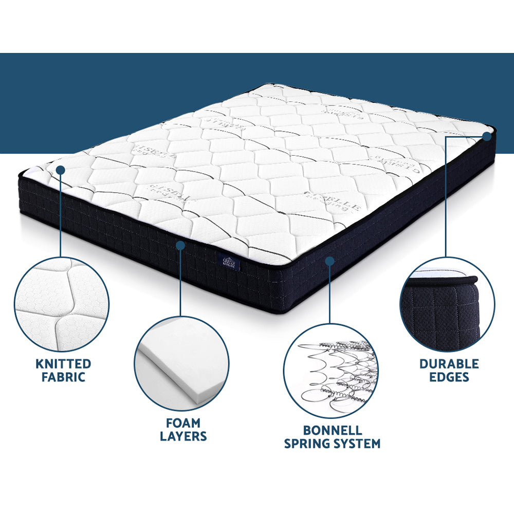 Giselle Mattress Queen Double King Single Bed Size Firm Foam Bonnell Spring 16cm