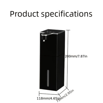 1pc 440ml Automatic Soap Dispenser, Visible Window, Liquid/foam Type, USB Charging, Four Gear Liquid Outlet Adjustment, Office, Hotel, Home, School, Bathroom/kitchen Soap Dispenser, Non-contact Soap Dispenser, Wall Mounted Or Desktop