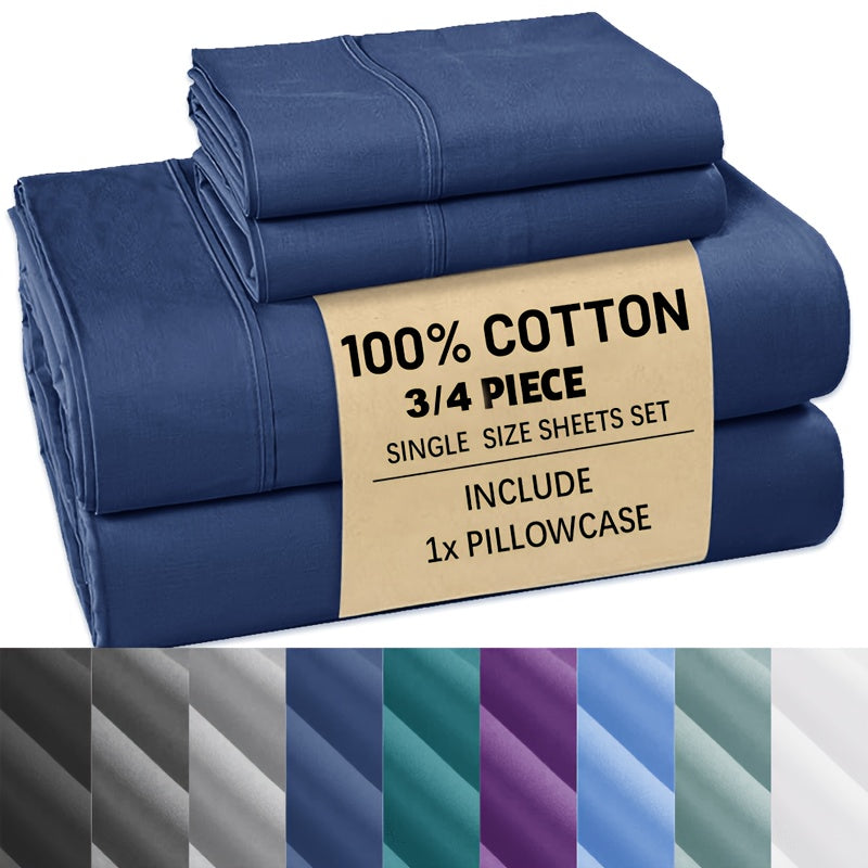 2200TC 3/4pcs Sheet Set - Breathable & Soft Flat Sheet, Children Fitted Sheet And Pillow Cases, Fresh And Smooth Sheet Set, Sheets Sets Queen Size Luxury Sheets Deep Pocket Up To 40.64cm, Room Decoration Bedding Sheets