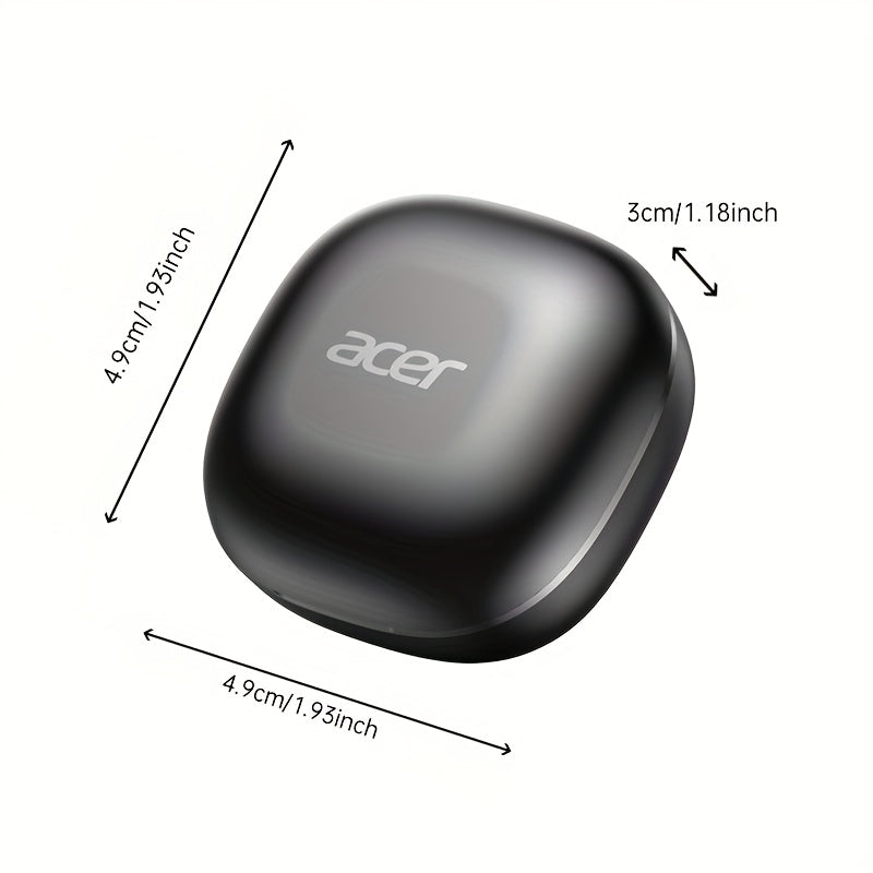 Acer OHR501 Wireless Audio Earbuds, Semi-In-Ear Design Noise Cancelling Headphones, HIFI Sound Quality Music Earphones, Headset for Commute And Fitness, Electronic Product with Touch Control And Voice Call Noise