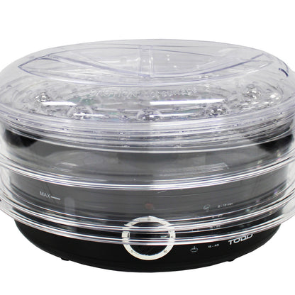 9L Steam Cooker Steamer 3 Tray 800W Power Dial Timer Healthy Stackable