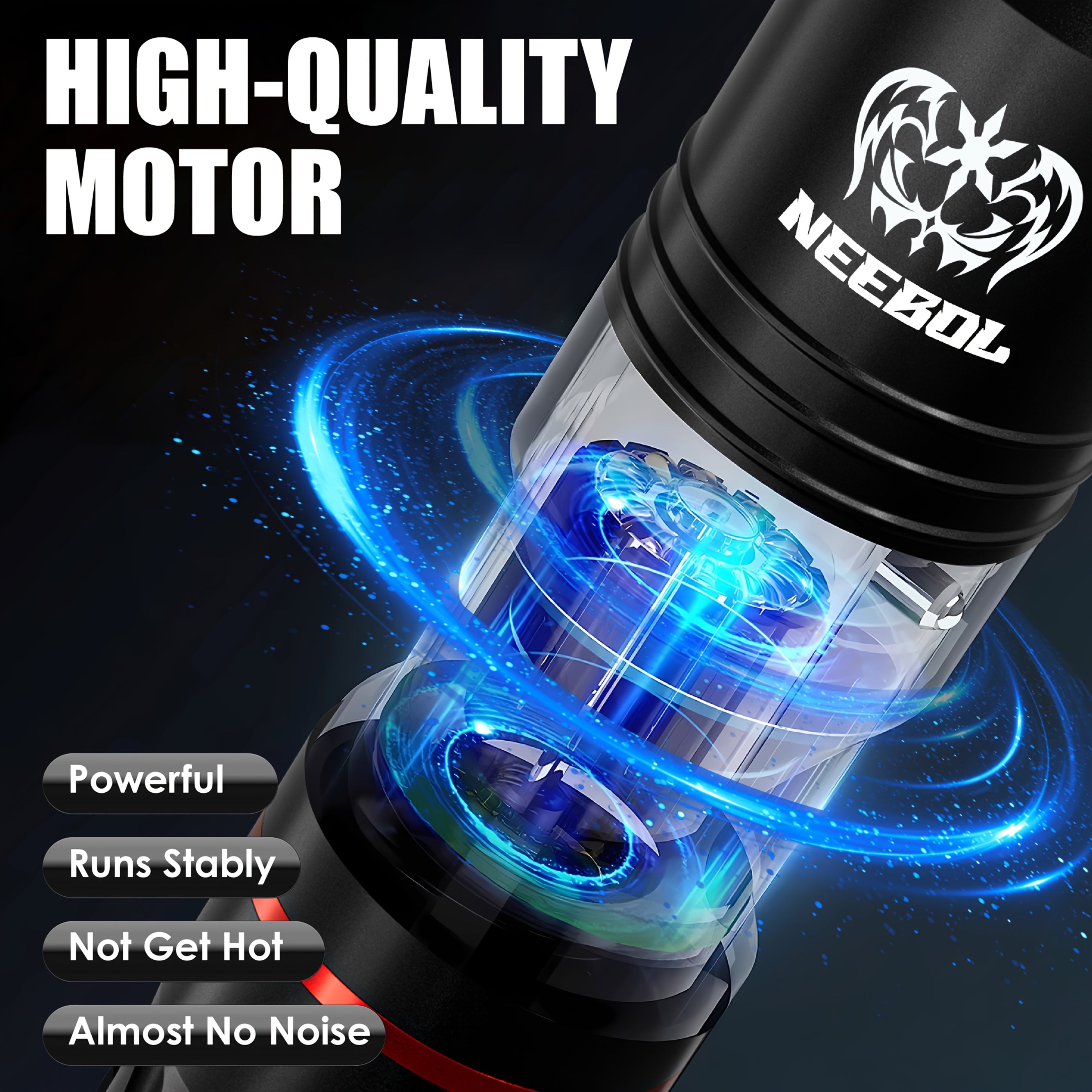 Neebol Wireless Tattoo Machine Kit Complete with Screen Display, 6 Hours Battery Life, 10 Cartridge Needles, 7 Inks, Extra Green Soap, Tattoo Gun Set for Beginners And Artists, Cordless Tattoo Pen As Tattoo Supplies Makeup Body Art Gift