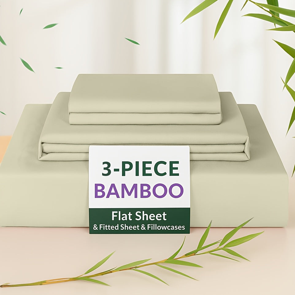40cm Bamboo Deep-Pocket Bed Sheet Set - bedrooms, guest rooms and – additional product view 55