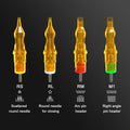 YILONG 50pcs MIX Tattoo Cartridge Needle RL RS M1 Series Individual Package Disposable Tattoo Needle For Tattoo Pen Machine
