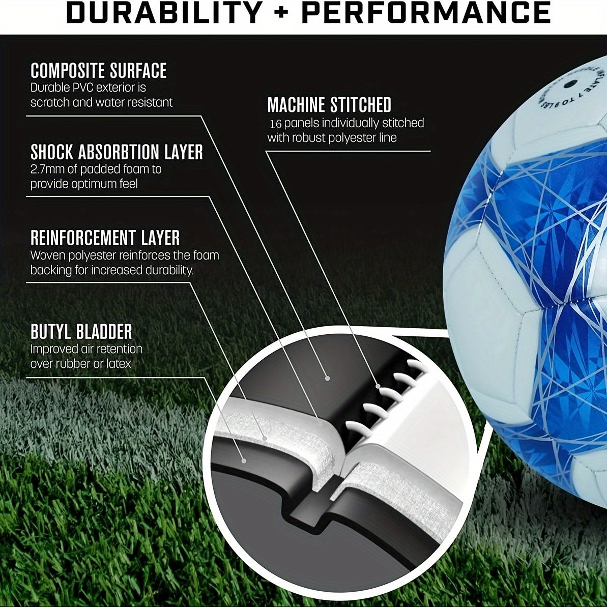 Glow-In-The-Dark Soccer Ball Sizes 3/4/5, Featuring Glowing Stars for Indoor And Outdoor Training, Includes a Pump And Needle, Perfect for Men's Street Football Games., Outdoor Soccer Ball | Star Pattern Ball | Durable Stitched Ball, Soccer Accessories