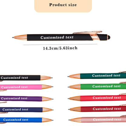 5/12/24/48/96pcs Custom Stylus Ballpoint Pen | Personalized Engraved Office Supply | Back-to-School Gift/ Valentine'S Day Gift/ New Year Gift