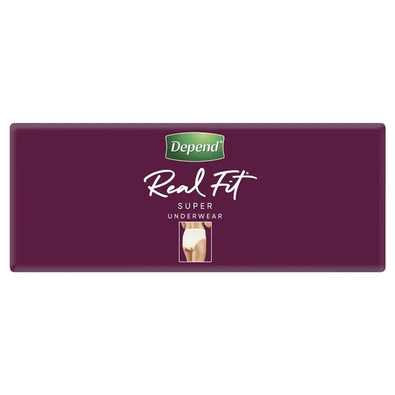 Depend Women Real Fit Underwear Super Large 16 Bulk Pack