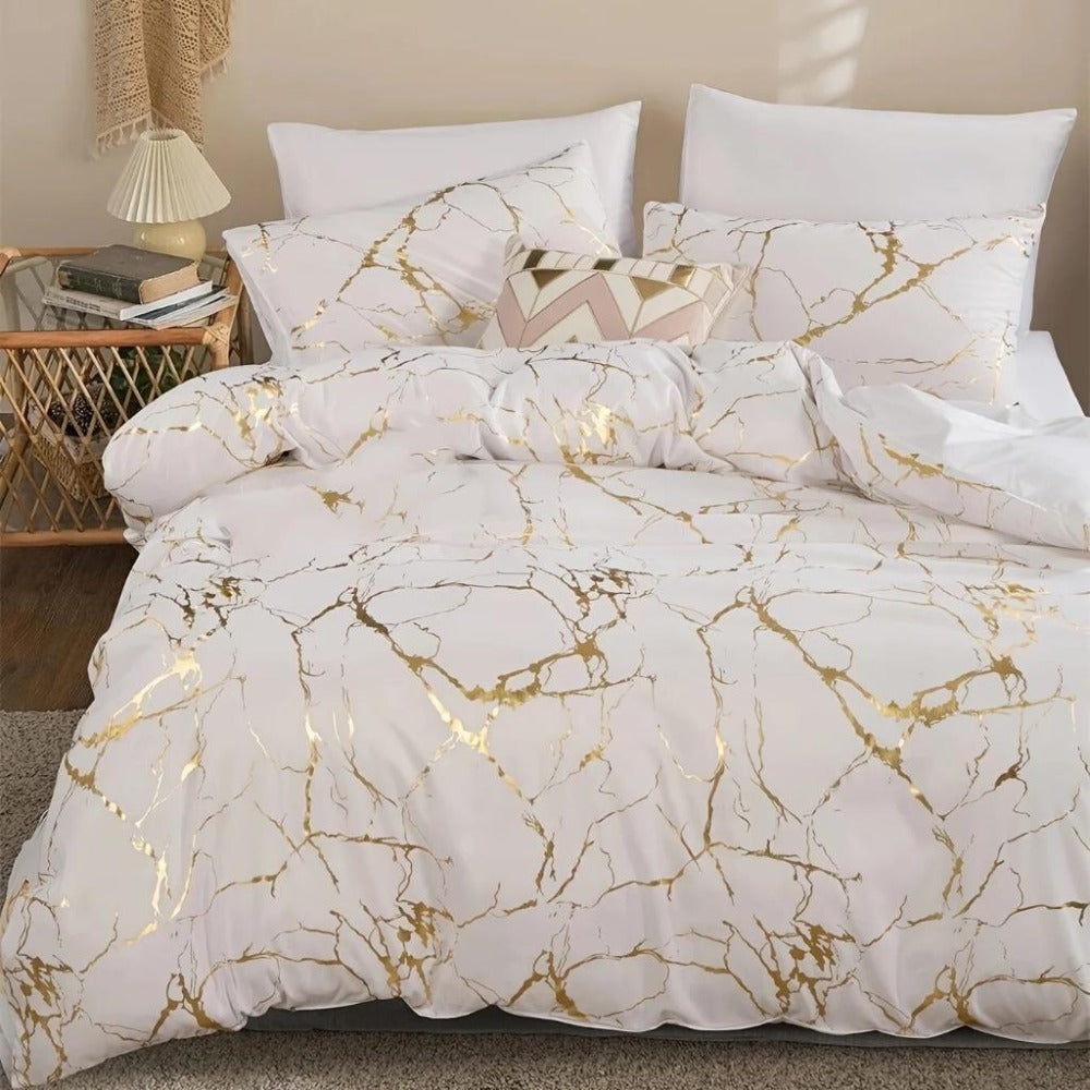 Carrara Marble Quilt Cover Set – AU Sizes for Bedroom – main product view