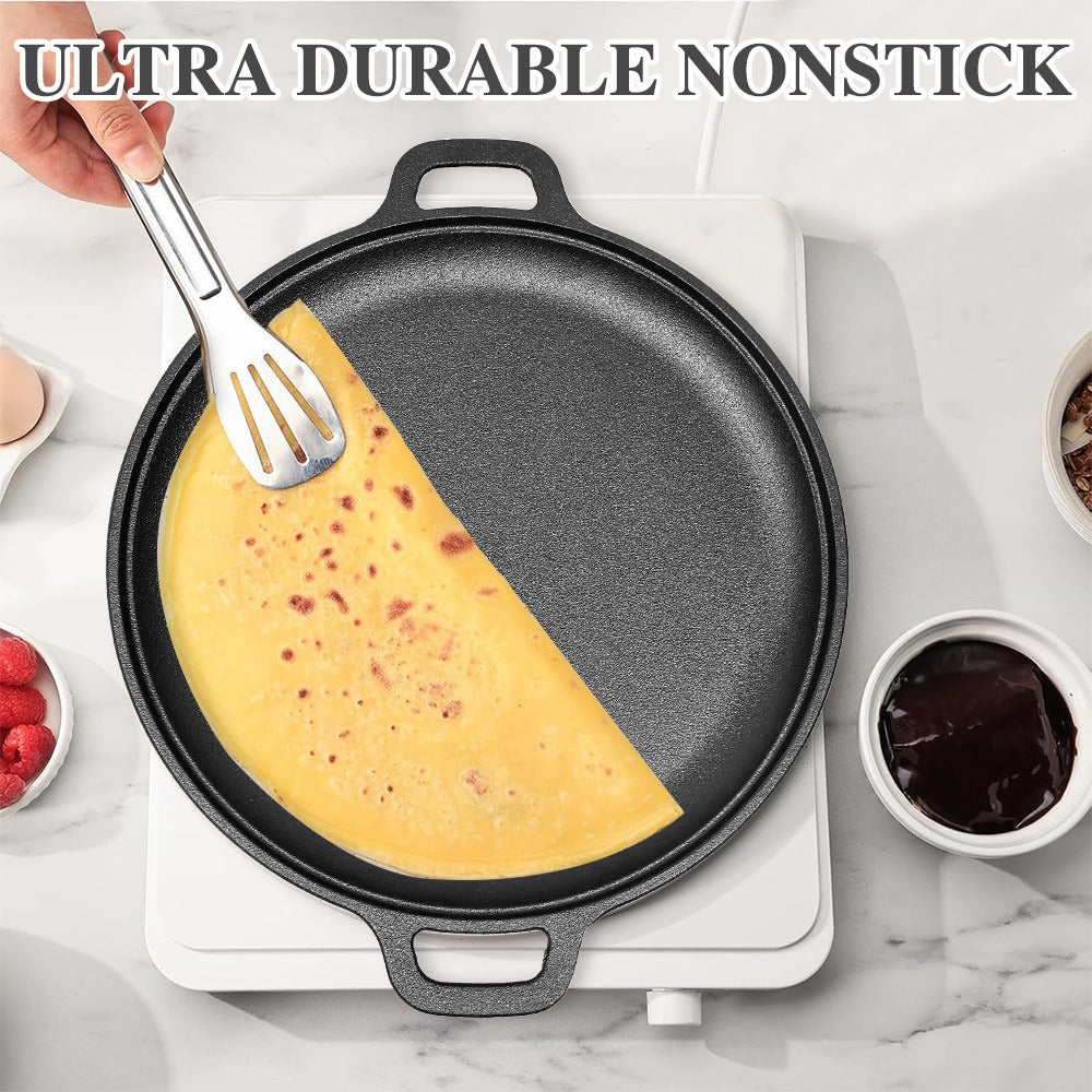 Cast Iron Frying Pan - for Kitchen with Practical Design – product detail angle