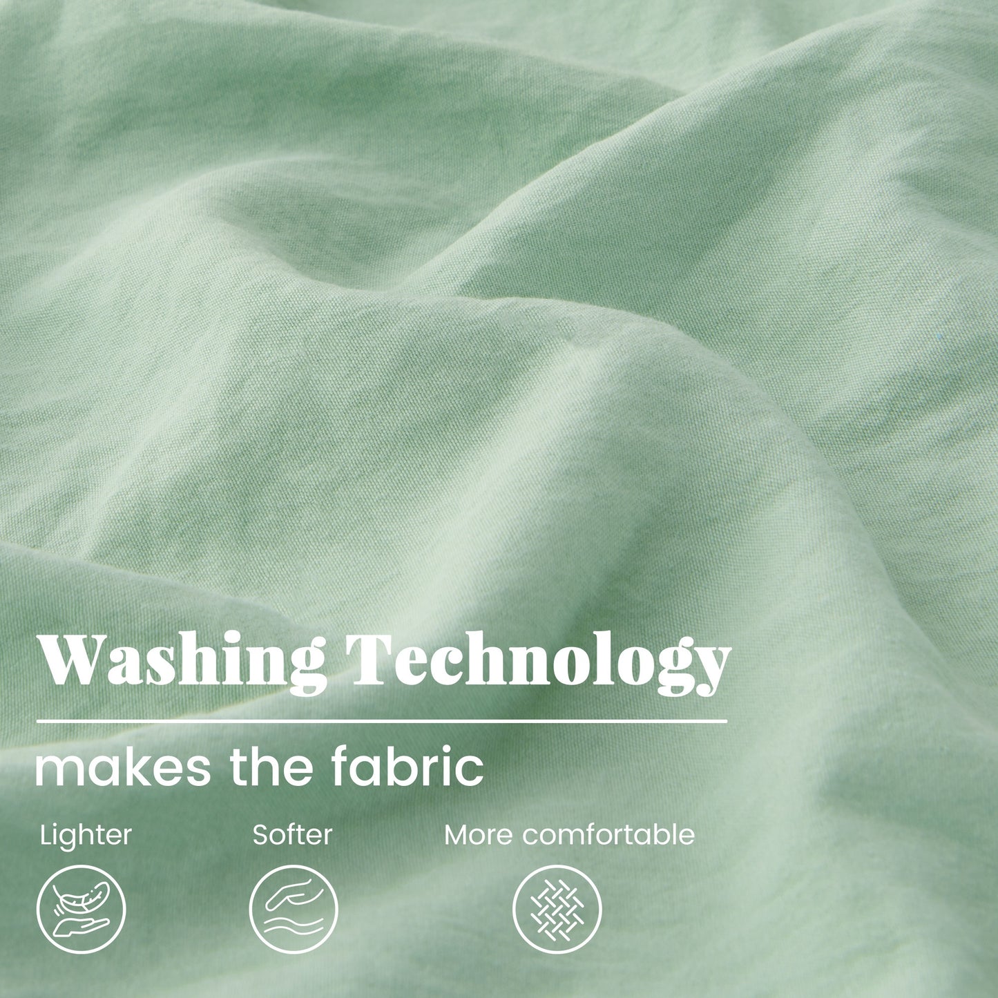 Vintage Washed Sheet Sets - Extreme Soft, Comfortable, Breathable, Relaxed Wrinkled Texture - Premium 2200TC Flat Fitted Sheet Pillowcases Set Soft for All Seasons