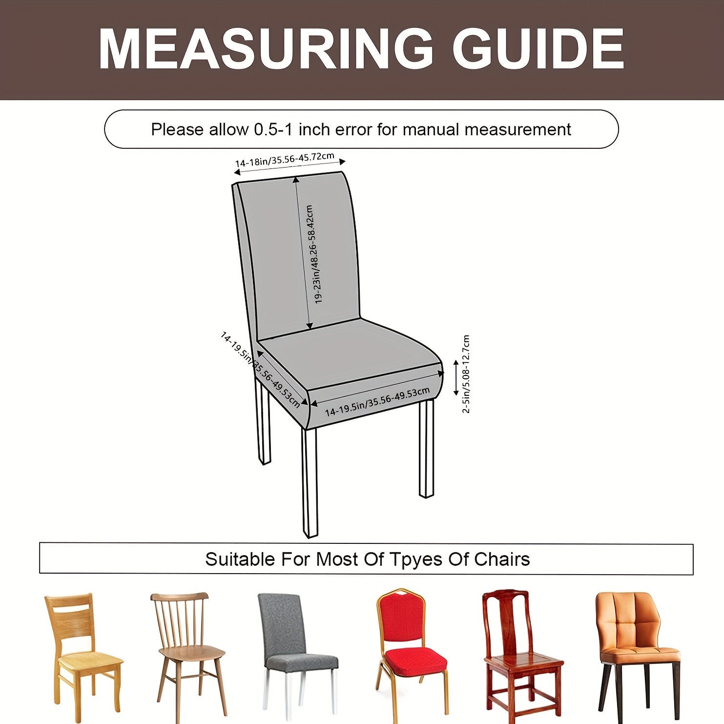 4/6pcs 100% Waterproof Dining Room Chair Covers Stretch Parsons Chair Slipcovers for Dining Room Kitchen Chair Protector Cover, Removable, Washable