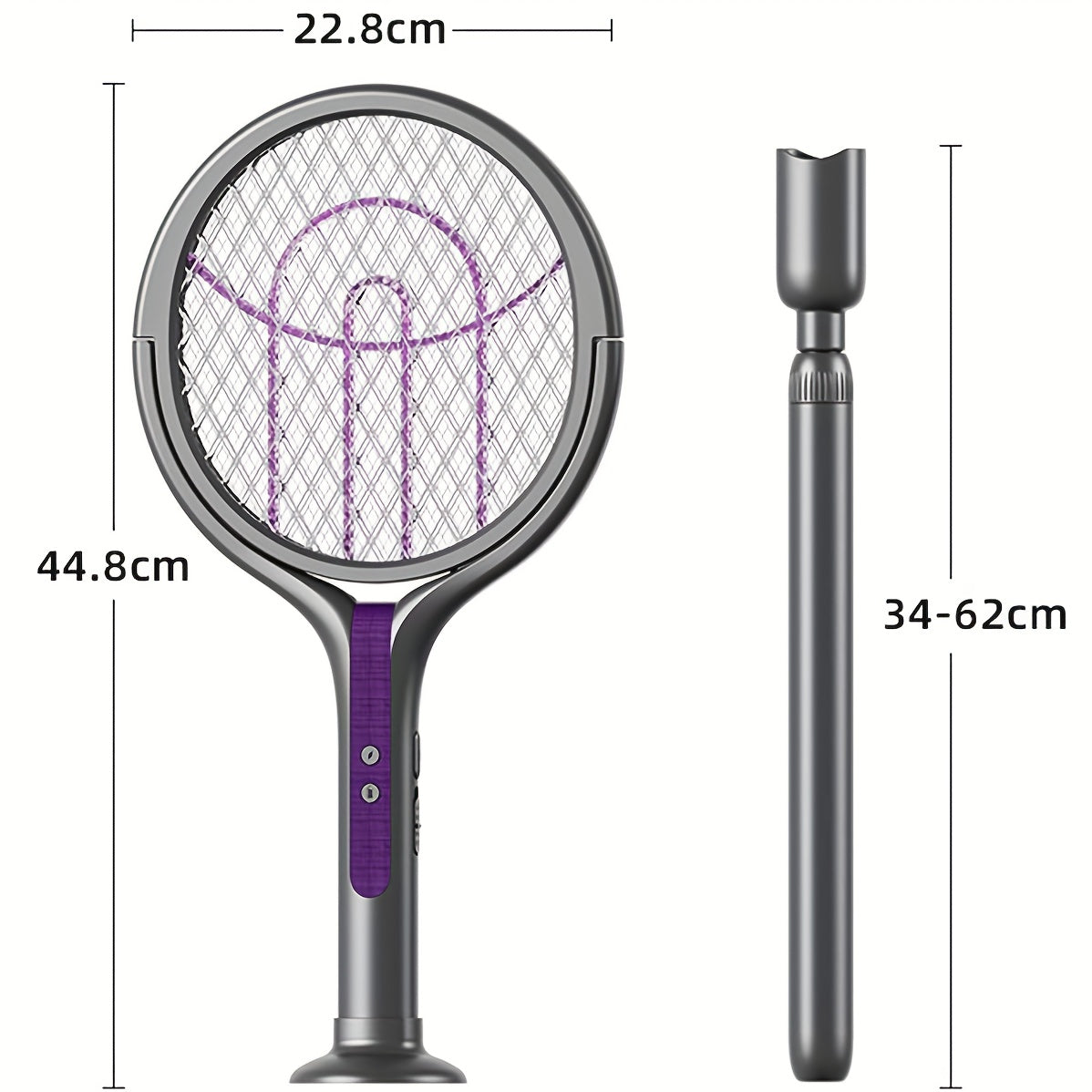USB Rechargeable Foldable Retractable Mosquito Swatter, Insect Killer And Safety Net for Home, Outdoor, Yard, Camping, Mosquito Rechargeable, Mosquito Repellent Rechargeable, Mosquito Trap, Outdoor Pest Control, Camping Essentials, Portable Device