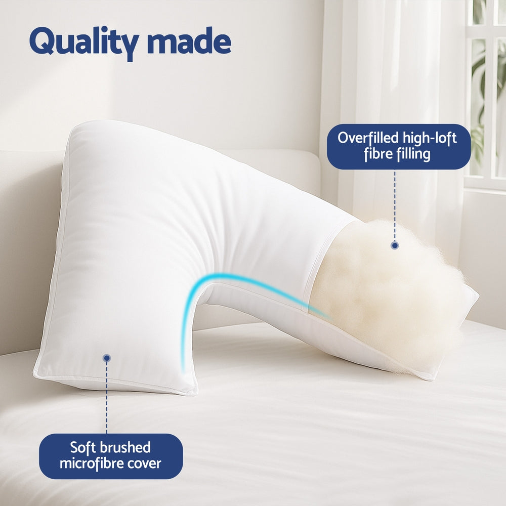 Giselle Bedding V Shape Pillow Boomerang Nursing Body Cushion