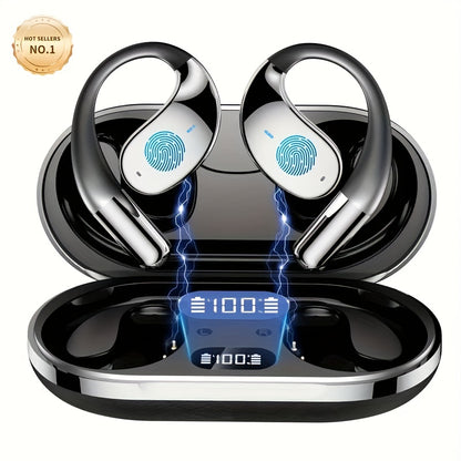 Ai Translation Headset, Bone Conducting Wireless 6.0 Headset, Real-time Translation In 156 Languages, 6 Mics Intelligent Noise Cancellation, Real-time Translation Of Meeting Notes, Touch Control, Deep Bass, HD Voice-Perfect For Running And Exercise