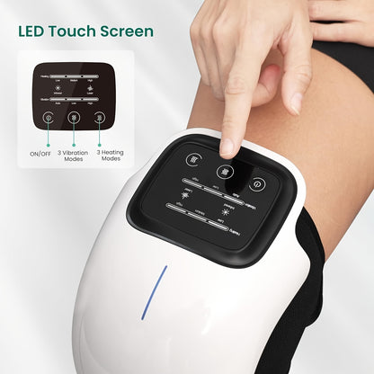 Smart Knee Massager With 3-Level Heating, Portable And Rechargeable, Perfect For Elderly, Seniors, Women'S Gifts Men'S Gifts, Gift For Mother'S Day, Mother/Father, The Best Christmas Gifts, Xmas Gift