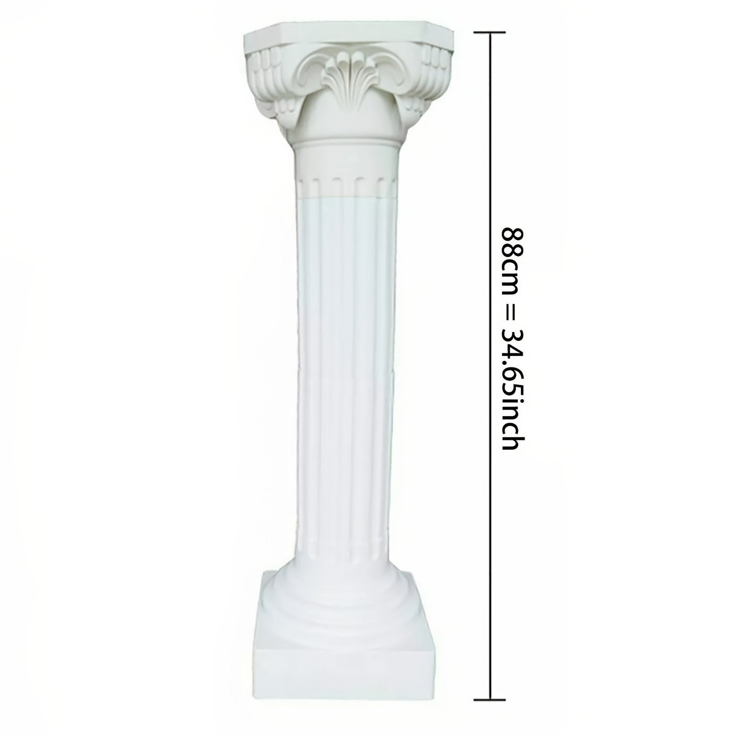 2pcs 88cm Plastic Roman Pillar Greek Column Roman Column Greek Statue, Classic Outdoor Sculpture for Garden, Office Desk Decor, Wedding Party Decoration Ornament, Home Accents