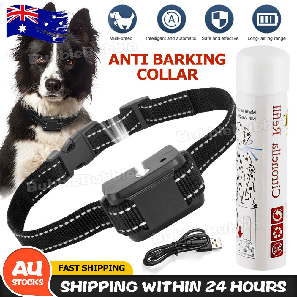 Citronella Anti-Bark Dog Training Collar main product view for Australian shoppers