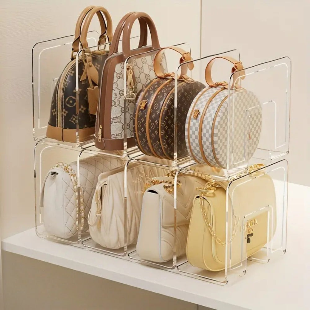 Clear Acrylic Handbag Organiser Set detail view 2 for Australian shoppers