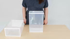 Clear Drop-Front Shoe Storage Box Set - sneakers, boots and wardrobe – additional product view 9
