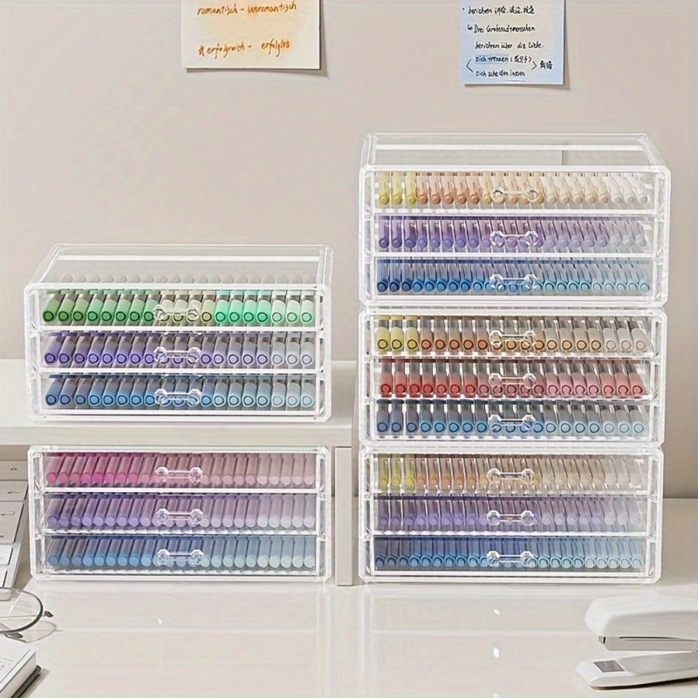 Clear Storage Box – Multi-Drawer Home & Craft Organiser – product detail angle