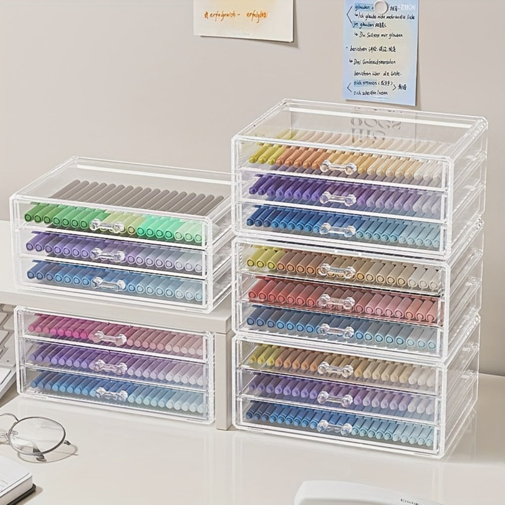 Clear Storage Box – Multi-Drawer Home & Craft Organiser – main product view