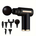 Compact Handheld Massage Gun - Black for Everyday Use – alternate design view