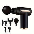 Compact Handheld Massage Gun - Black for Everyday Use – alternate design view