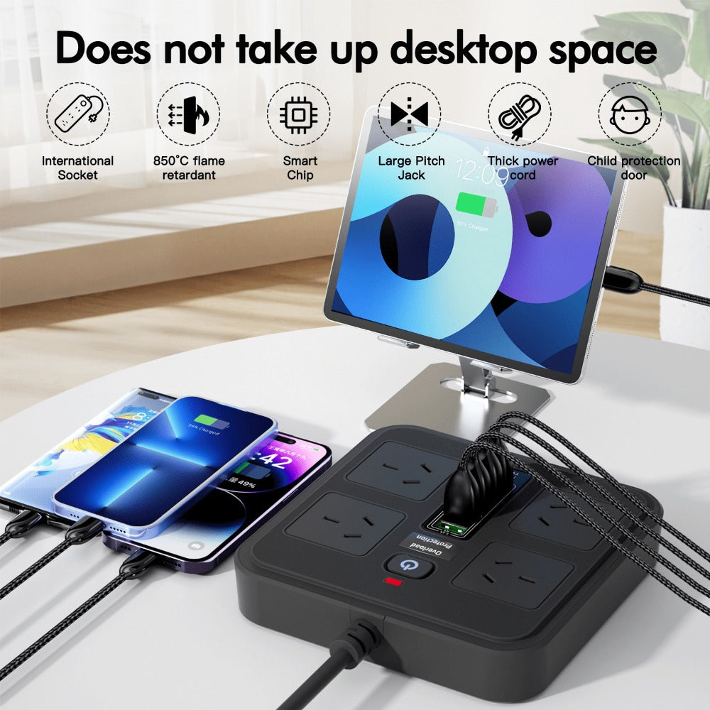 Compact Power Board — For Home and Office Use – alternate design view