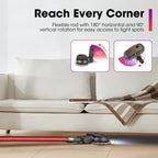 Compatible Electric Vacuum Mop Head - hard-floor vacuuming and mopping – alternate product view