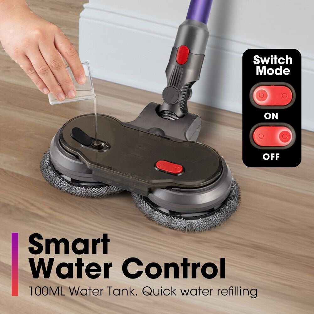 Compatible Electric Vacuum Mop Head - hard-floor vacuuming and mopping – product detail angle
