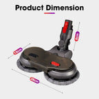 Compatible Electric Vacuum Mop Head - hard-floor vacuuming and mopping – feature reference