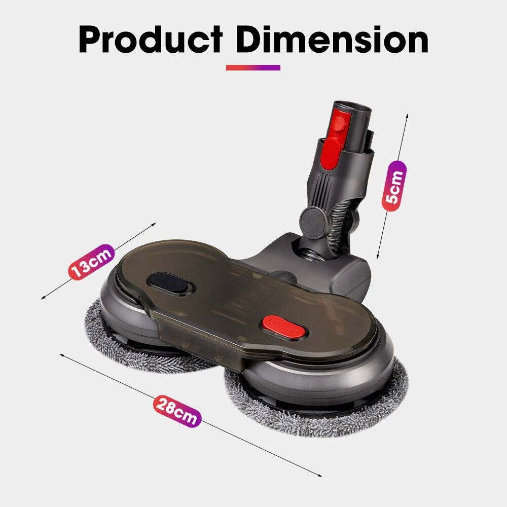Compatible Electric Vacuum Mop Head - hard-floor vacuuming and mopping – feature reference