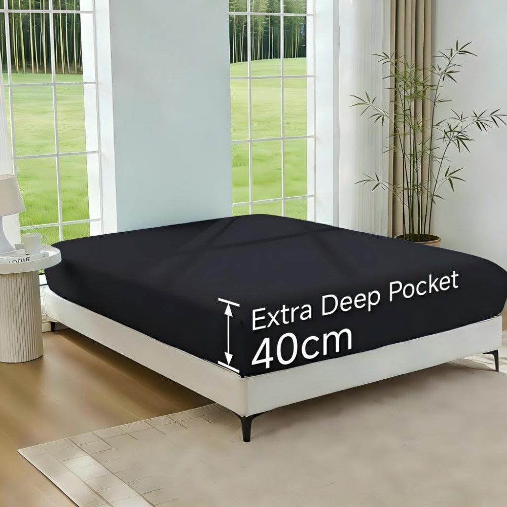 Cooling Bamboo Fitted Sheet – 40cm Deep Pocket for Hot Sleepers – additional product view 10