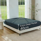 Cooling Bamboo Fitted Sheet – 40cm Deep Pocket for Hot Sleepers – feature reference