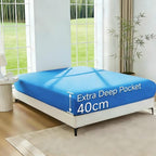 Cooling Bamboo Fitted Sheet – 40cm Deep Pocket for Hot Sleepers – main product view