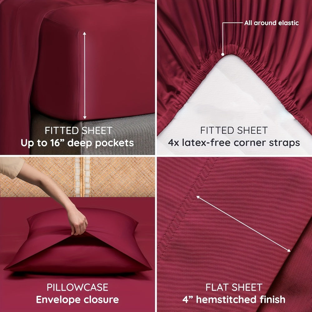 Bamboo Blend Bed Sheet Set product detail 6
